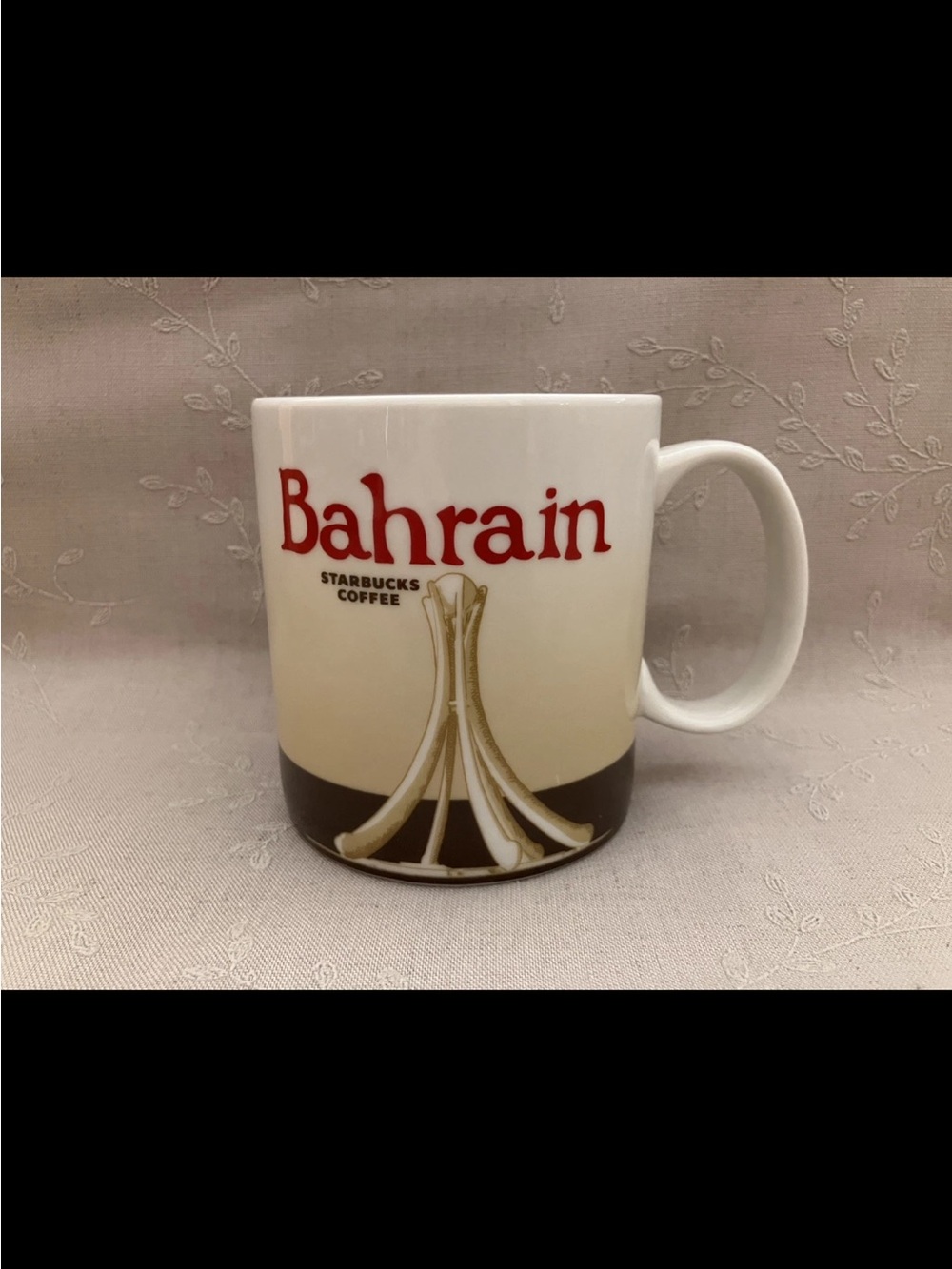 Starbucks 2010 Global Icon Bahrain V1 Collector Series Pearl Monument Mug Cup